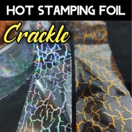 Hologram Transfer Crackel Hot Stamping Foil Metal Jig Minnow Lure