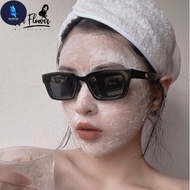 BF We Flower Stylish Black Cat Eye Sunglasses for Women Men Ins Trendy Blogger Shades UV400 Protecti