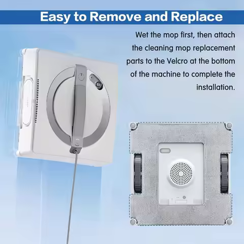 【STOCK】Cleaning Pads for Ecovacs Winbot W1 / W1 Pro / W2 Pro / W2 Omni Window Cleaning Robots,Washab