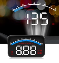 {WWVYL} Universal OBD2 Smart Gauge Speedometer HUD M6S Digital Security Alarm Car Head Up Display OB