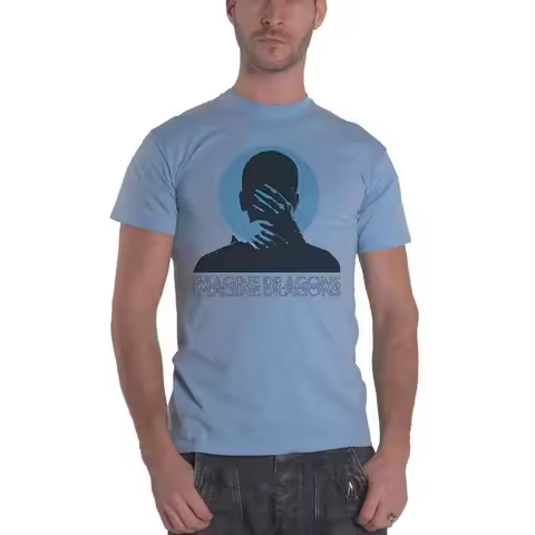 Imagine Dragons T Shirt Follow You Band Logo New Official Mens Blue