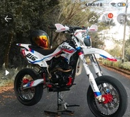 Dekal stiker motor klx Dtracker motif putih keren free recues