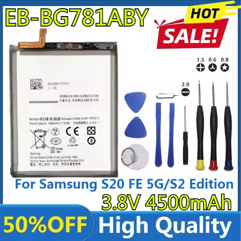 New High Quality Battery EB-BG781ABY for Samsung S20 FE 5G/S2 Edition/A52 5G/A526/A52S 5G/A525/G780 