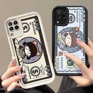 Q-63 Kawaii Black white Case for Samsung Galaxy A12 M12 F12 5G