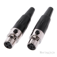 JoJo Quality Mini 3PIN 4PIN Female plug Mini Microphone connector