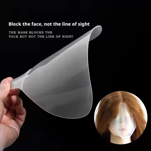 Barber Clear Plastic Hairspray Hair Cut Pads Hair Salon Hairdressing Water Proof Spray Shields For F