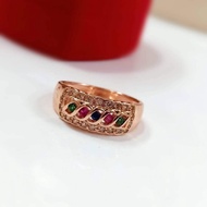 5 Gemstone Ring Nine Gems