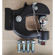 PINTLE HOOK 8 TON TOWING 4X4 BUMPER TOWING HOOK WITH TRAILER BALL 2"&SCREW