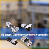 ROX 15Pcs 2 3 Way Wire Splices Connector Quick Splices Wire Wiring Connector