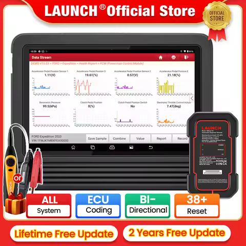 LAUNCH X431 PRO V5.0 Car Diagnostic Tools Auto OBD OBD2 Scanner All System Bi-Directional ECU Coding
