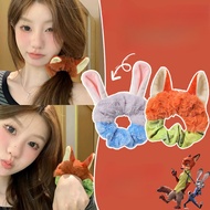 Cute Plush Judy Fox Nick Hair Tie Autumn Winter Cute Ladies Hair Tie