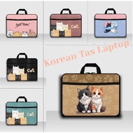 Korean Laptop Bag/Softcase Size 12 13 15 Inch Latest Printing Motif