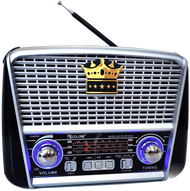 RADIO BLUETOOTH AC/DC PORTABLE INTERNATIONAL 3 BAND FM - WM -SW RADIO ANTIK RADIO CLASSIC RADIO JADUL Speaker Radio Baterai Senter Bluetooth MP3 USB FLECO F-455BR