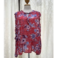 Chest 62 Inches Floral Sleeveless Shirt