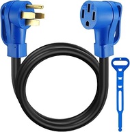 Kanayu 6ft 50 Amp RV/EV Extension Cord Compatible with NEMA 14-50P to 14-50R ETL List 4 Prong Flexib