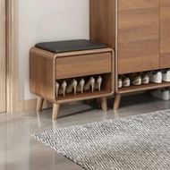 Sturdy Wood Rattan Shoe Cabinet modernera Shoe Storage Organizer Entryway Hallway Foyer Storage Free