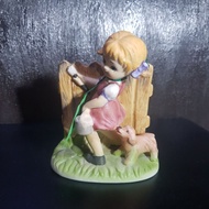 Figurines Ceramics Home Decor "Girl and a dog"