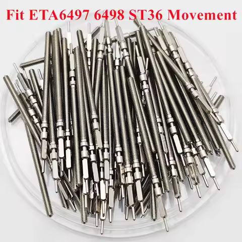 ETA6497 Watch Crown Stem Stainless Steel Replacement Repair Parts Watch Stem Fit ETA 6497 6498 ST360