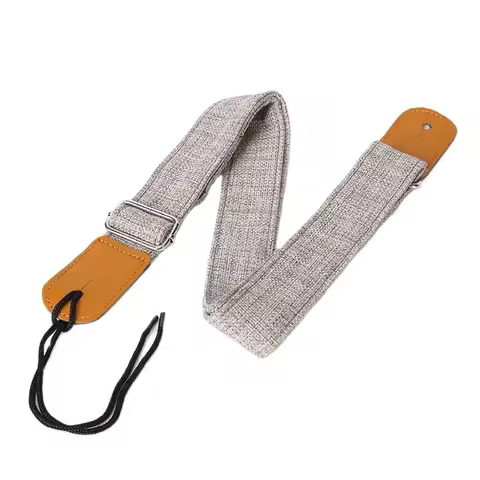 Adjustable Soft Cotton Leather Guitar / Ukelele Strap for Acoustic Electric Wood Classical Guitar Ba