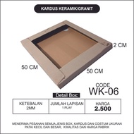 Box Kardus Packing Murah Keramik Granit Ukuran 50x50x5 WK-06