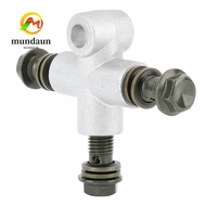 MUNDAUN Hydraulic Brake Adapter,  Line Coupling M10 Banjo Bolt Brake Line Connector, Durable 3 Way B