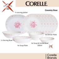 Corelle dinner set 20pcs gold premier series | Blooming pink