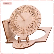 [szxmkj2lp] Equatorial Sundial Clock DIY Wooden Building Functional Teaching Aid Educational