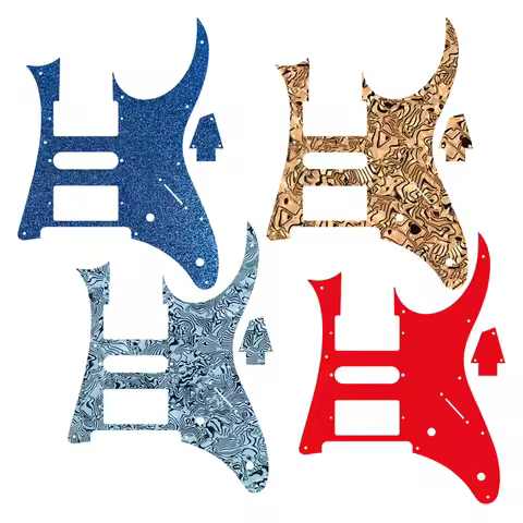 FeiMan Custom Electric Guitar Parts For MIJ Ibanez Jem jr Pickguard Humbucker HSH Pickup Scratch Pla