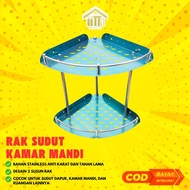 2-Tier Bathroom Corner Shelf / 2-Tier Soap Shelf / Bathroom Sink Corner Shelf