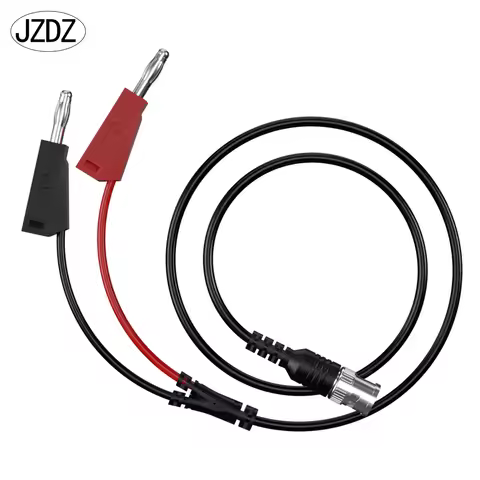 JZDZ Insulated 100CM BNC Male to 4mm Stackable Banana Plug Low Loss Coaxial Cable Test Lead Connecto