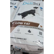 DeliSci Low Fat for Dogs 8 kg อาหารจำกัดปริมาณโปรตีน และ ไขมัน สำหรับสุนัข ที่มีภาวะไขมันในเลือดสูง