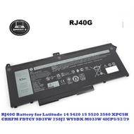 RJ40G Battery for De Latitude 14 5420 15 5520 3560 XPC5H CHKFM FDTCY 9D3YW 758J7 WY9DX M033W 4ICP5/5
