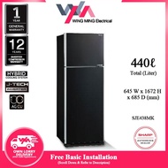 Sharp 440L Refrigerator 2 Door/Peti Ais 2 Pintu Inverter (SJE438MK/SJE438MS) Peti Sejuk/Fridge/冰箱