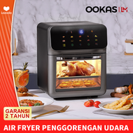 OOKAS Air Fryer low watt penggorengan udara fryer tanpa minyak 16L airfryer Touch Screen layar sentuh Mesin Fryer Pot goreng tanpa minyak alat masak