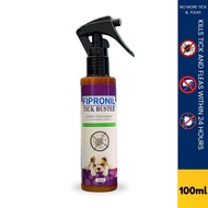 Fipronil Tick & Flea Spray for Dogs & Cats 100ml – Kills Fleas, Ticks, Lice,Up to 4 Weeks Protection