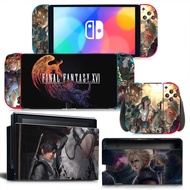 Final Fantasy New Switch Skin Sticker NS Switch OLED stickers skins for Switch Console and Joy-Con Controller Decal Vinyl