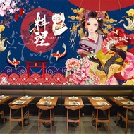 Custom wallpaper stickers, Restaurant Japanese Wallpaper | 3d Wallpaper Sushi Restaurant - 3d Wallpaper Decor