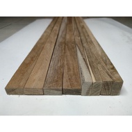 Teak wood 0.5cm x 1cm x 50cm belt 5mm x 1cm x 50cm 0.5