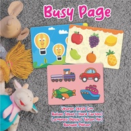 BUSY PAGE Educational Toys for Children (Hard Board)