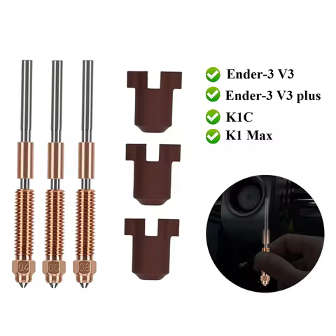 K1 Max Quick-Swap Nozzle K1 SE Nozzles K1C All-in-one Nozzle For Creality K1C/K1 Max/Ender 3 V3/Ende