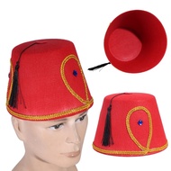 Mya Stylish Fez Hat Versatile and Moroccan Fashion Statement Tarboosh Headwear for Various Occasions