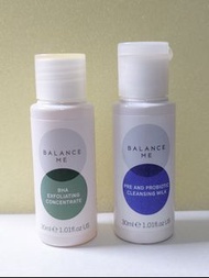 Balance Me     BHA水楊酸去角質濃縮液 30ml + 益生菌卸妝乳30ml