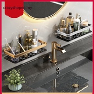 [CRAZYSPE]Shelf Organizer, 1 Pack  Black Bathroom Accessories, Save Space with Hoo