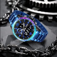 JAM TANGAN PRIA MOTIF CARBON - D-ZINER D-8306  WATER RESISTANT