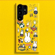 Daliy Miffy Rabbit Soft Wheat Straw TPU Phone Case for Samsung S26 Ultra S25 Ultra S24U S25FE A56 A5