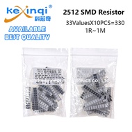 330PCS 2512 SMD Resistor Assorted Kit 33ValuesX10PCS 1ROhm~1M 5%100 47 33 22 100 220 470 330 K R Ohm