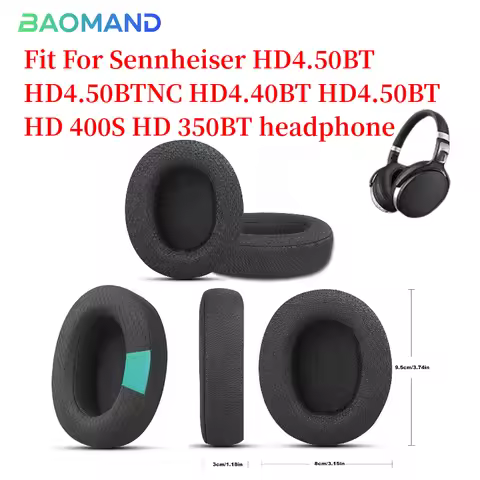 Replacement Ear Pads Cushions for Sennheiser HD4.50BT HD4.50BTNC HD4.40BT HD4.50BT HD 400S HD 350BT