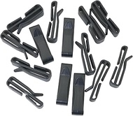 MEETOOT 12PCS Webbing End Clip Adjustment Buckle Backpack Attachment Strap Quick Slide 1.5x0.43in Pl