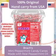 Brach's Mini Peppermint Candy Canes Peppermint Candy Cane Mint Stick Candy Christmas Candy Mint Cand