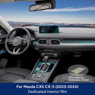 For Mazda CX-5 CX5 2017-2024 Car Gearbox Panel Film Dashboard Protective Sticker Interior Anti-Scrat